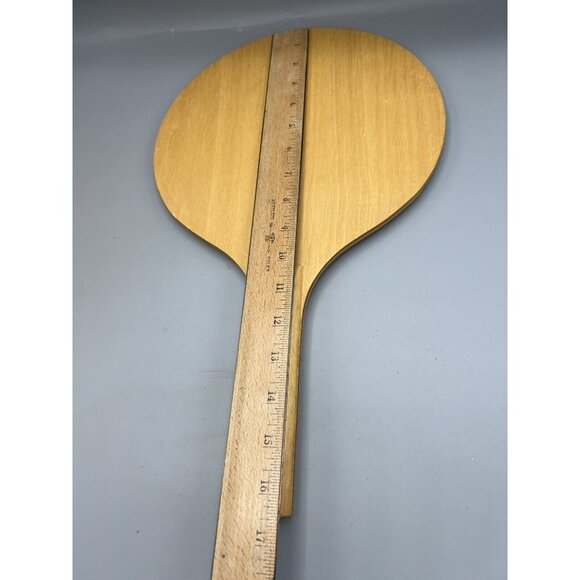 Vtg 70s Paddle Game All Original 10" Wooden Bat w/ 11 Balls FRAP Hong Kong MCM - Picture 10 of 16